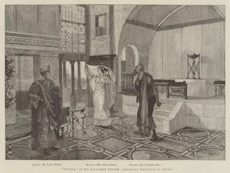 Hypatia, in het Haymarket Theatre, Issachar