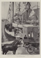 De Koningin bij Cimiez, Bezoek van Hare Majesteit aan het Jacht Britannia van de Prins van Wales in de Haven van Nice