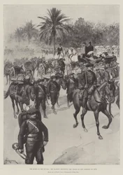 De Koningin aan de Rivièra, Hare Majesteit inspecteert de Troepen van het Garnizoen van Nice