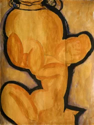 Kariatide met een vaas, ca. 1913-14