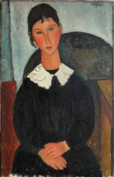 Elvire met witte kraag, 1917-1918