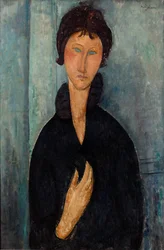 Vrouw met blauwe ogen