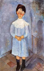 Meisje in Blauw, 1918