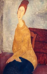 Jeanne Hébuterne met gele trui