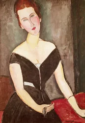 Portret van Madame Georges Van Muyden, door Amedeo Modigliani (1884-1920)