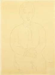 Portret van Soutine Zittend, 1917