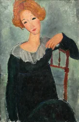 Vrouw met rood haar