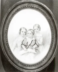 Blandine (b.1835), Cosima (b.1837) en Daniel (b.1839), kinderen van Marie d