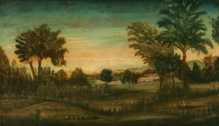 Landschap met gebouwen