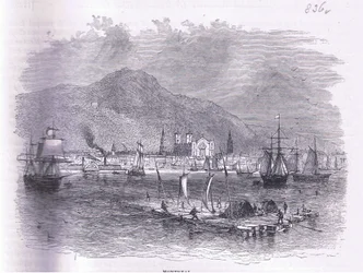 Montreal, illustratie uit Cassells Geschiedenis van de Verenigde Staten uitgegeven door Cassell, Petter & Galpin, ca. 1900 (litho)