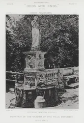 Fontein in de Tuin van de Villa Borghese, Rome, Italië