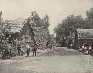 Straatscène in Santa Anita, Mexico