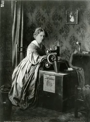 Advertentie voor Singers Patent Naaimachines, 1899