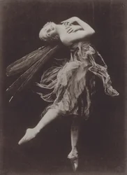 Anna Pavlova in De drakenvlieg (z/w foto)