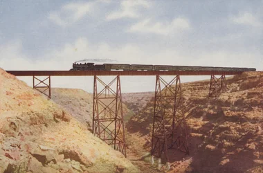 Canyon Diablo, Arizona (gekleurde foto)