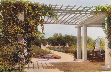 Chicago: Sunken Garden, Humboldt Park (kleurenfoto)