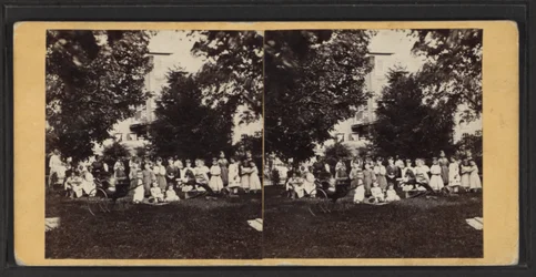 Kinderen en speeltuin, Oneida Community, New York State