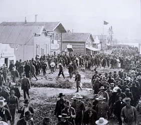 Dawson City tijdens de Klondike Gold Rush (1897-98)
