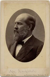James Abram Garfield (1831-81), 20e president van de Verenigde Staten van Amerika, foto door J F Jarvis, Washington DC