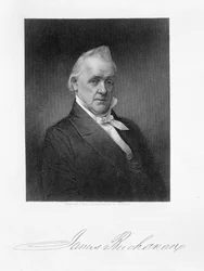James Buchanan, gegraveerd door Henry Bryan Hall (1800-84) naar een daguerreotype