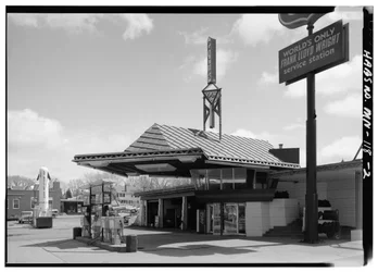 Tankstation van Lindholm Oil Company, Cloquet, Minnesota