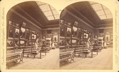 Memorial Hall, Amerikaanse afdeling, Centennial International Exhibition van 1876, Philadelphia
