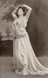 Olive Fremstad, als Venus, in "Tannhauser" (z/w foto)