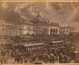 Openingsdag, „De redenaars”, Centennial International Exhibition van 1876, Philadelphia