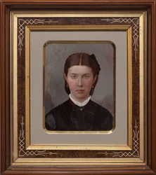 Portret van een vrouw,1870-1880 (foto)