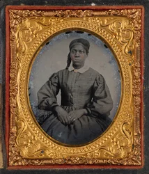 Portret van een vrouw,c. 1860 (foto)