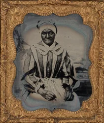 Portret van een vrouw,c. 1860 (foto)