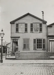 Woning op 42 Monroe St., Chicago, 1869