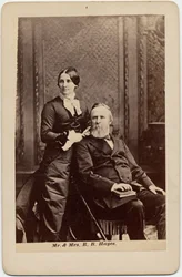 Rutherford Birchard Hayes (1822-93), 19e president van de VS, en Lucy Ware Webb Hayes (1831-89), zijn vrouw