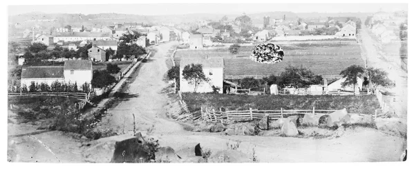 Gezicht op Gettysburg