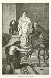 Een Haruspex in functie