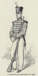 Een nationale garde van 1825