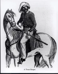 Een Texas Ranger, illustratie uit 