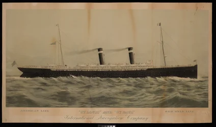American Line St Louis en St Paul Red Star Line International Navigation Company