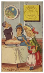 Bakkerij met brood op tafel