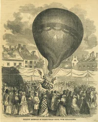 Ballonopstijging van Mademoiselle Delon, Uit Philadelphia