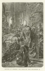Doop van Stefanus de Vrome door paus Sylvester II