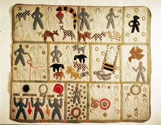 Bijbelse quilt, Virginia (katoen met applicatie)