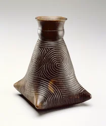 Caddo ingesneden fles, 1200-1500 (keramiek)