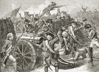 Verovering van een redoute bij Yorktown, 1781, uit 