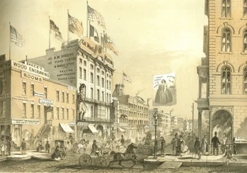 Col. Woods Museum, uit Chicago Illustrated, met literaire beschrijvingen door James W. Sheahan, uitgegeven door Jevne & Almini, Chicago, 1866-67