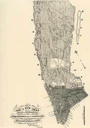 Kaart van Manhattan van de Commissarissen