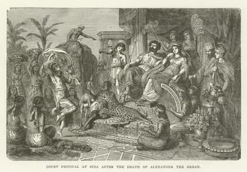 Hofestival in Susa na de dood van Alexander de Grote