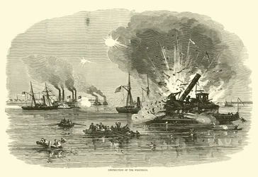 Vernietiging van de Westfield, januari 1863