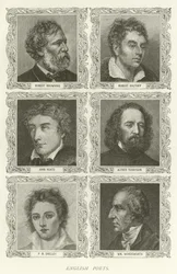 Engelse dichters, Robert Browning, Robert Southey, John Keats, Alfred Tennyson, P B Shelley, William Wordsworth