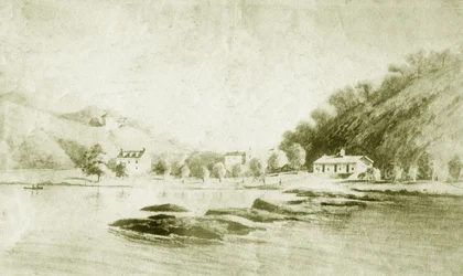 Fort St Davis en de Schuylkill Rapids, ca. 1912